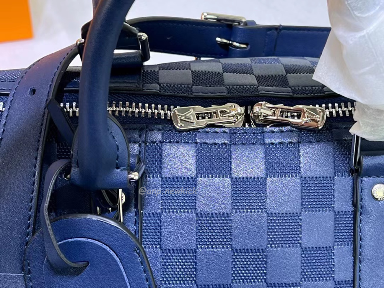 Louis Vuitton Keepall Bandouliere Monogram 50 Navy Duffel Bag (31) - www.newkick.vip